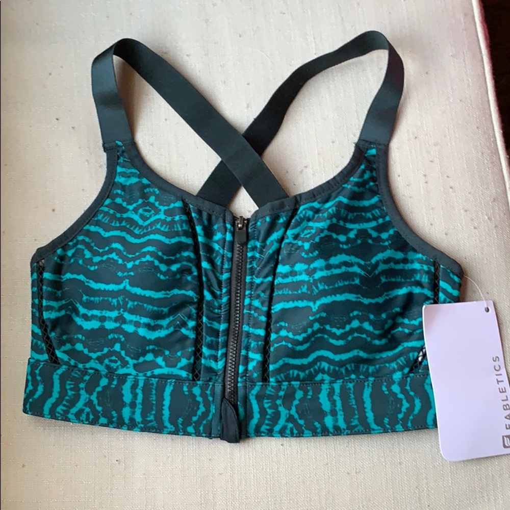 Fabletics Zoe zip up high support sports bra